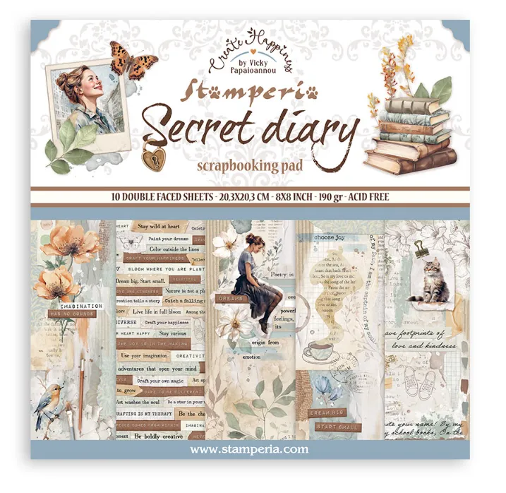 Secret Diary 8x8 Papers